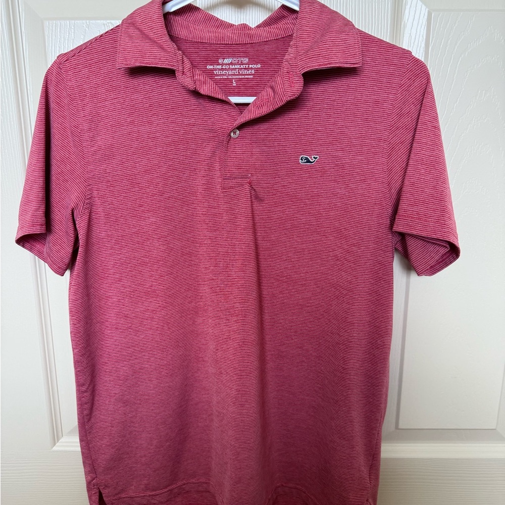Vineyard Vines Kids Polo in Rich Red